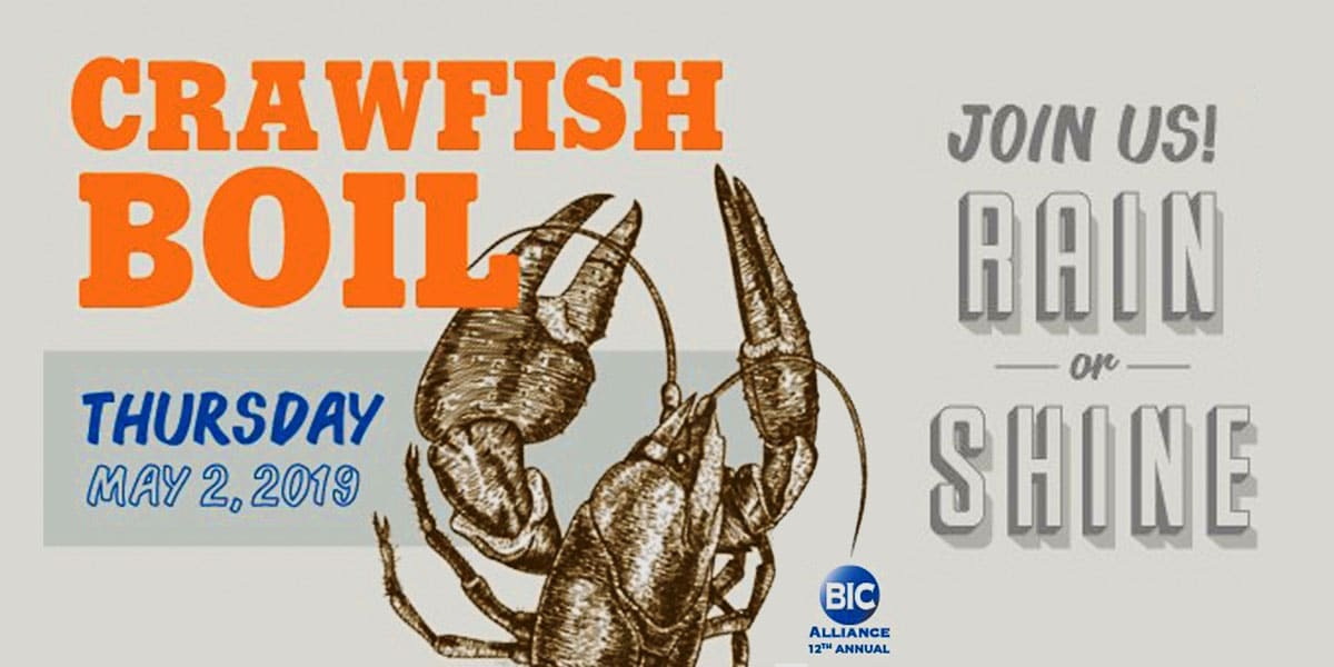 JOIN CLIMAX! At the BIC Alliance Crawfish Boil